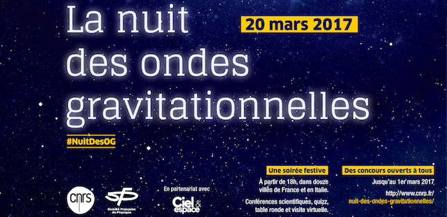 La Nuit des ondes gravitationnelles, le 20 mars au Planétarium