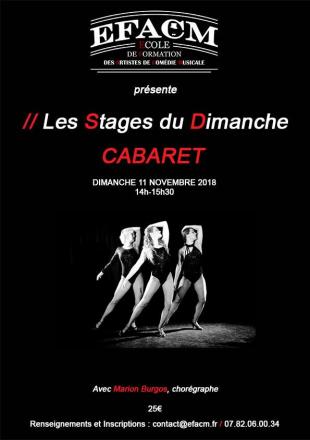 Stage Cabaret - EFACM (dimanche 11 novembre 2018)