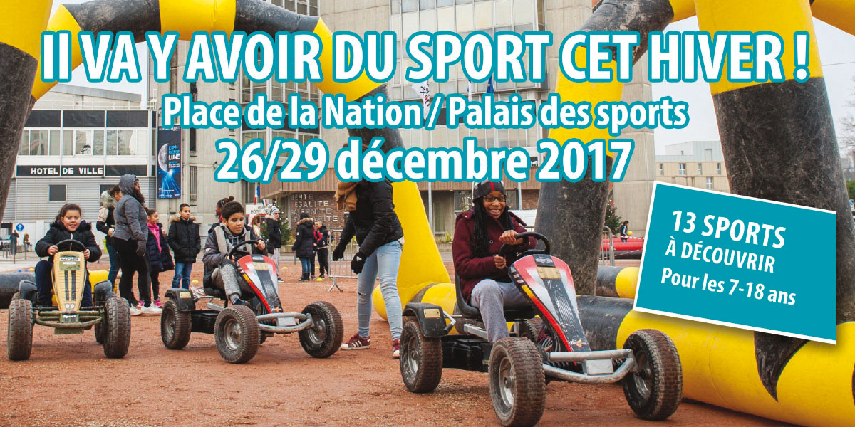 Du 26 au 29 décembre, dès 10h, activités sportives gratuites pour les jeunes Vaudais !