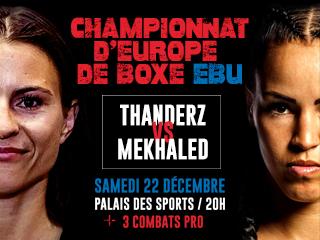 Championnat d'Europe de boxe EBU (samedi 22 décembre 2018)