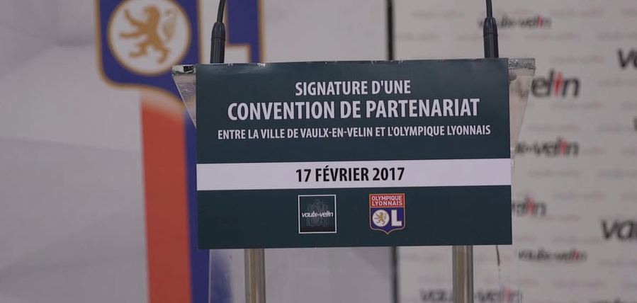 Signature de la convention entre la Ville et l'OL