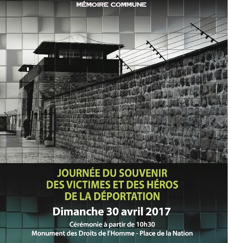 Journée du souvenir des victimes de la déportation, le 30 avril